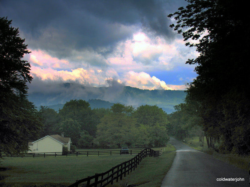 Storm over the Blue Ridge Mountains