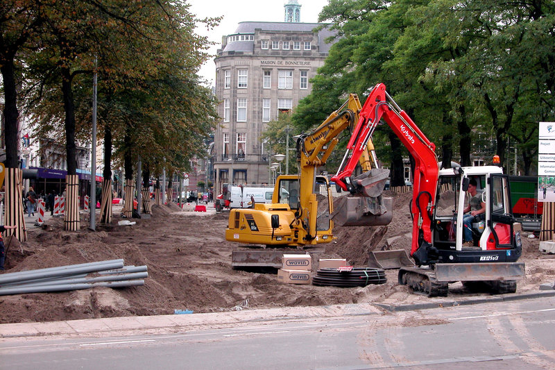 Works on the Buitenhof in The Hague