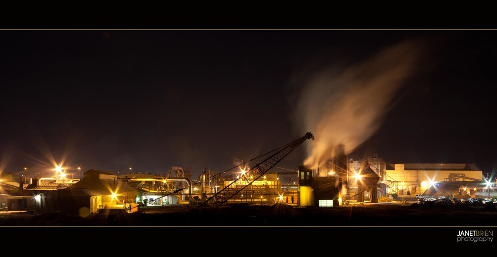 Crane in Front of the Factory