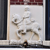 Gable stone depicting horse rider