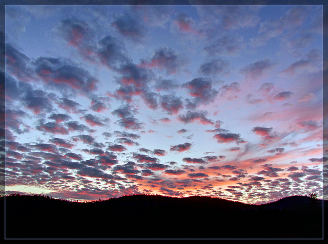 Sherbet-Colored Sunset and Clouds