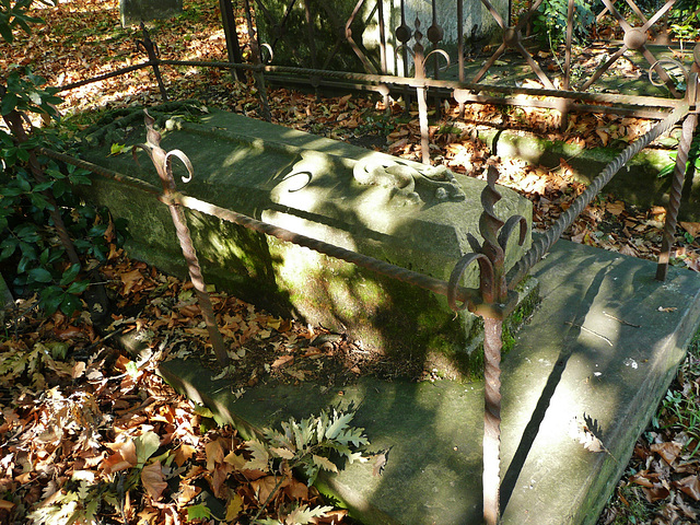 tomb of thomas cundy II, +1867, brompton cemetery, london