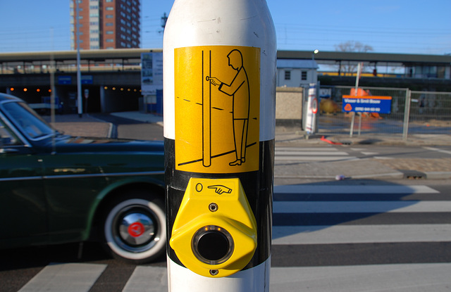 New button to press to cross the road