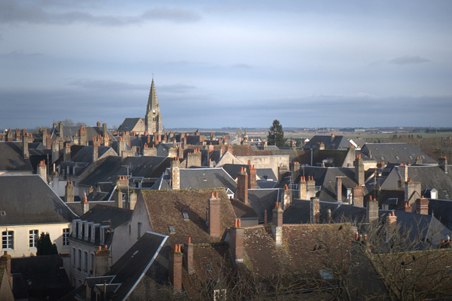 Châteaudun vue du donjon du château