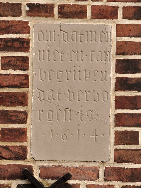 Gable stone of 1614