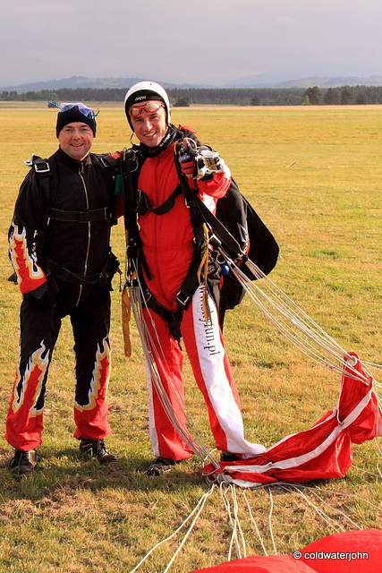Joe and Lukasz after skydive