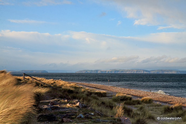 The Cromarty Gap from Findhorn Beach