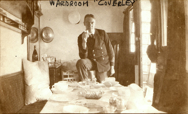 Wardroom, "Coverley," WW1, 1918