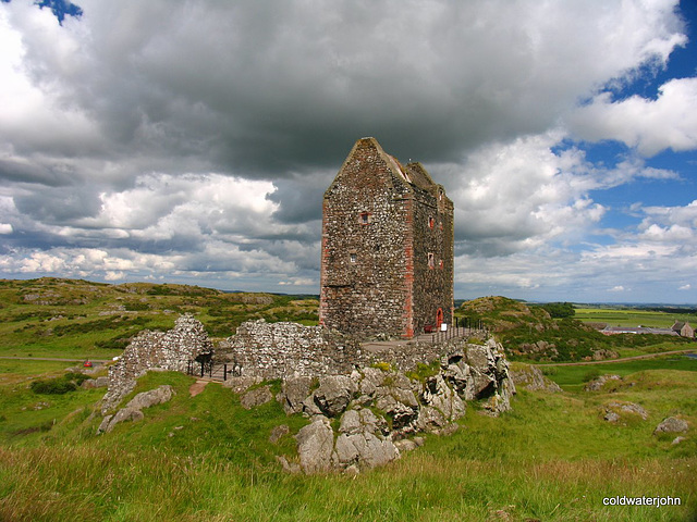 Smailholm Tower, The Borders. Defensive tower with panoramic views of the surrounding countryside