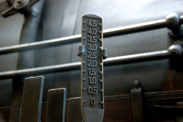 Celebration of the centenary of Haarlem Railway Station: water guage