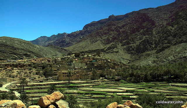 The remote mountain village of Bilad Sayt in Wadi Bani Auf