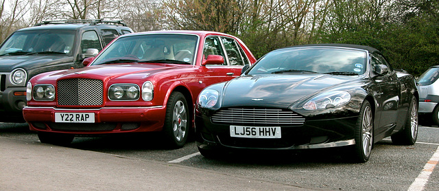 2001 Bentley & 2006 Aston Martin DB9 Volante