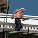 It is spring: builders are taking their tops off