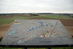 View of the battlefield at Waterloo from the Lion’s Mound