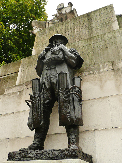 royal artillery monument, hyde park corner, london