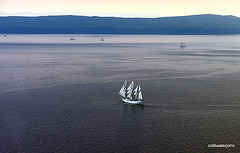 Tall Ships off Skye -aerial