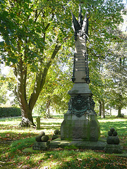 brompton cemetery, london,memorial to 2,625 chelsea pensioners buried here between 1855 and 1893