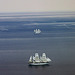 Tall Ships race - becalmed off Skye - aerial