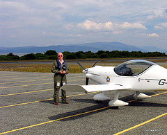At Broadford airfield, Skye for lunch July  2008