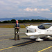 At Broadford airfield, Skye for lunch July  2008