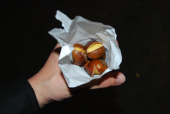 I ate this: roasted chestnuts