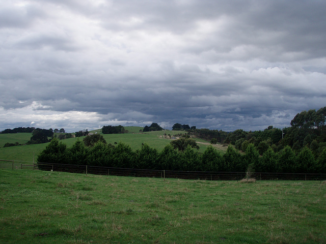 stormy autumn skies