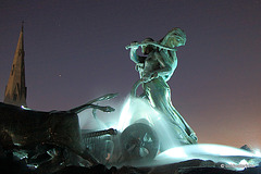 The Gefion Fountain beside St Albans Anglican Church, Copenhagen