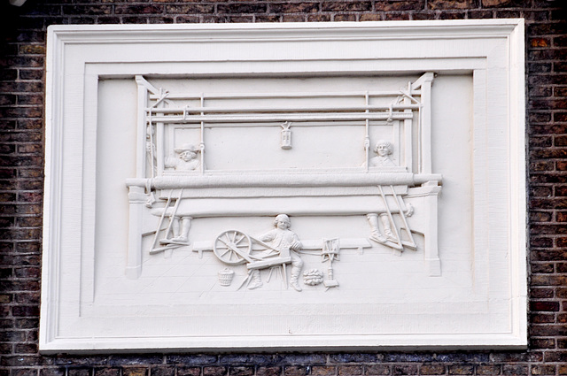 Gable stone on the Lakenhal (Cloths Hall) in Leiden