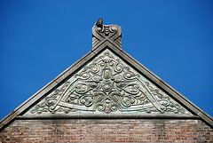 Some shots from around the new office: Roof ornament on the former Anatomy Lab