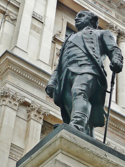 clive's monument, king charles st., whitehall, london