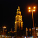 Groningen: Martinitoren (Martini Tower) at night