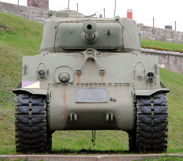 US tank in the Citadel in Quebec City, Canada