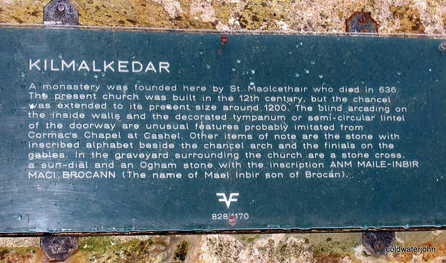 Kilmalkedar site details