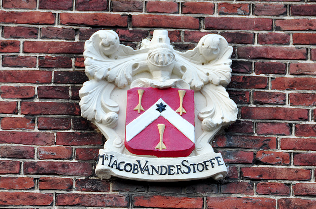 Gable stone on the Lakenhal (Cloths Hall) in Leiden