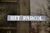 Old sticker of the Parool newspaper