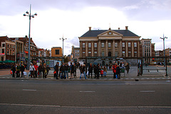Groningen: Bus stop on the Grote Markt (Large Market)