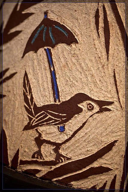Dews-Janeway Totem: Bird with Umbrella