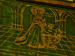 st.dunstan in the west, london,incised slate memorial to margaret talbot, 1620