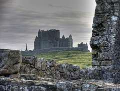 Cashel Castle from the ruined abbey