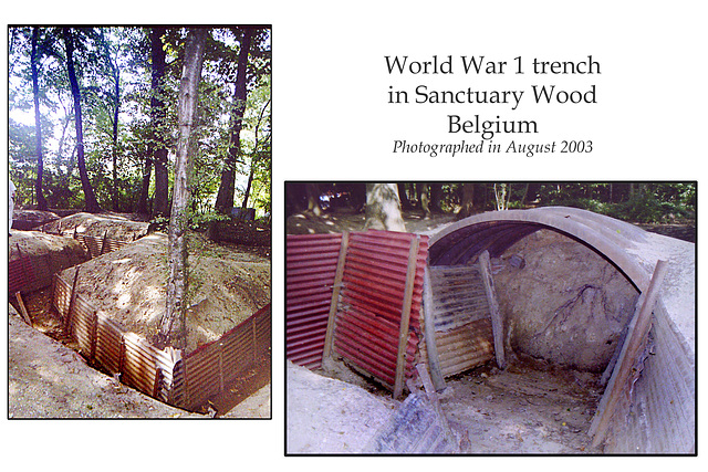 WW1 trench - Sanctuary Wood - Belgium  - August  2003