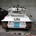 Scimitar light tank in UN colours