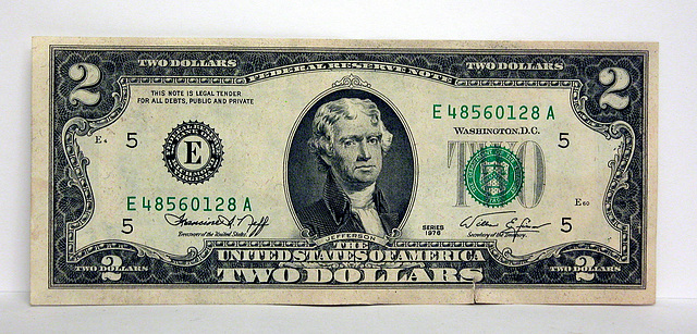 Two-dollar bill