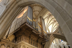 Wells Cathedral organ - playing Toccata and Fugue in D minor as we were there!