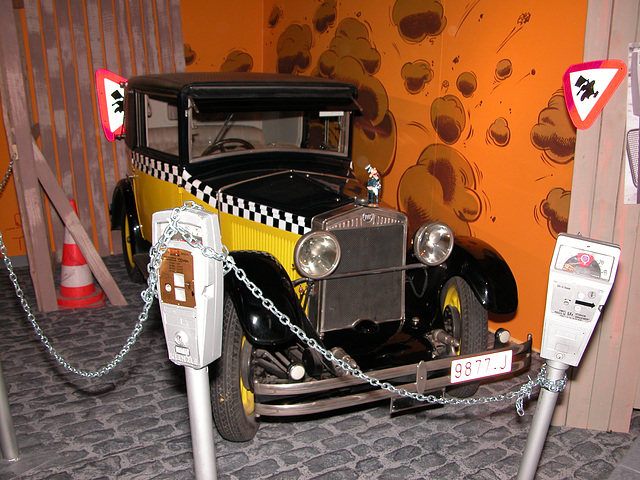 André Franquin exhibition in Brussels: the car of Gaston Lagaffe: 1925 Fiat 509