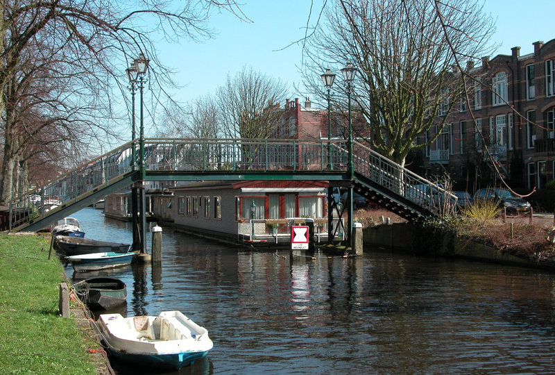 High bridge over the Vliet