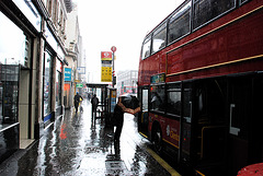 Paddington Bus station in the rain