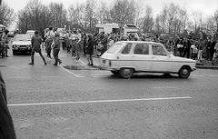 Outside one of the gates at Greenham ....