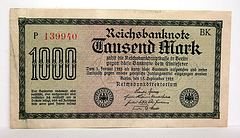 German money from the inflation period