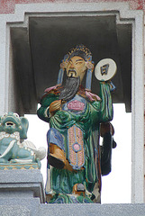Statue on the Gate of the Thien Hau Temple