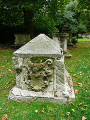 anna cromwell's tomb, st.george's gardens, bloomsbury, london